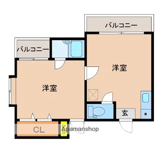 ポエムザマンション【405号室】の間取り