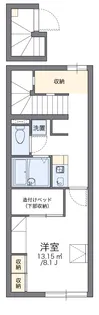 レオパレスなごみ【202号室】の間取り