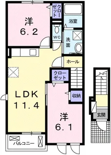 ストーク A【2階】の間取り