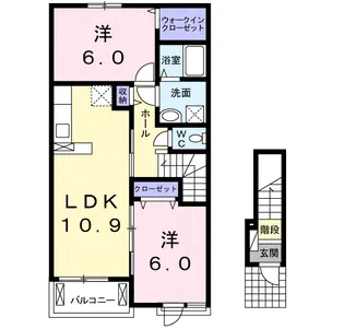 マーチ・グレイス弐番館 B【2階】の間取り