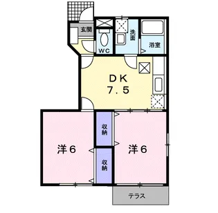 パレスサミット【1階】の間取り