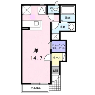 サウス ヒルズ Ⅰ【102号室】の間取り