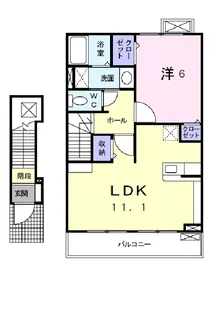 サンセレーノ【2階】の間取り