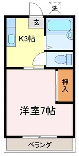 コーポひまわり2【102号室】の間取り