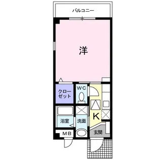 プランドールT 医大前【1階】の間取り