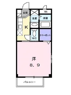 メゾンひのくち【2階】の間取り