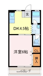 第二沼ハイツ【203号室】の間取り