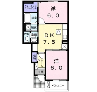 カーサ・ボナール A【1階】の間取り