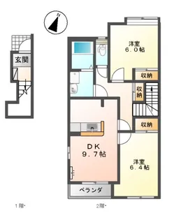 クレストール【205号室】の間取り