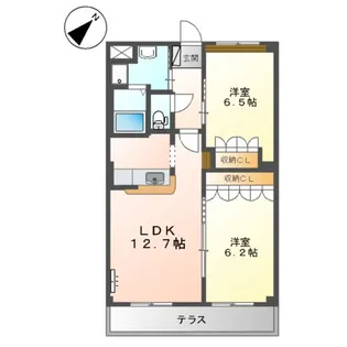 パルジェ【2階】の間取り
