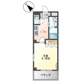 ディスティニー居能【2階】の間取り