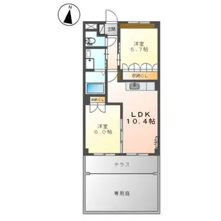 グランアヴニール【102号室】の間取り