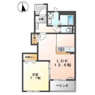 リヴィエーラ【1階】の間取り