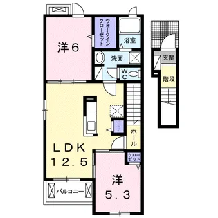 ランドマーク・T【2階】の間取り
