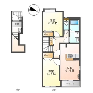 ヴィラ・アルカディア【2階】の間取り