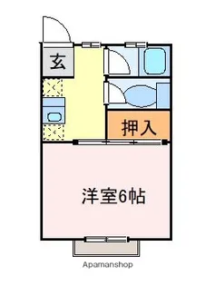 シェスタソラーレ2棟【205号室】の間取り