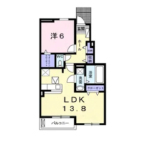 グランドソレイユ松栄 Ⅰ【1階】の間取り