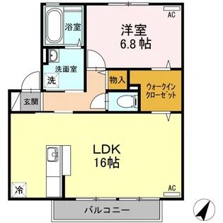 エスポワール【2階】の間取り