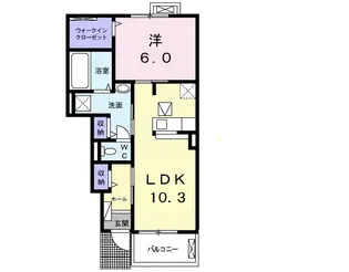 アルバA【1階】の間取り