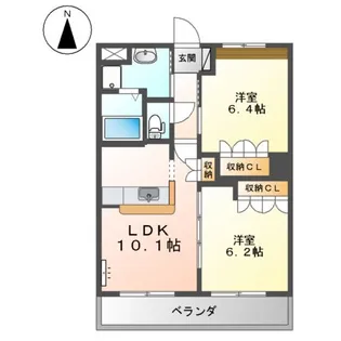 ルミナスハイム櫻【2階】の間取り
