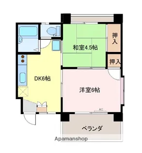 サンハイツマンション【205号室】の間取り