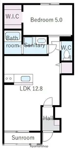 ASA LEAF MAISON【102号室】の間取り