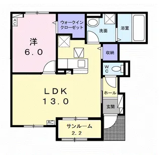 ル・トン・セラン【1階】の間取り