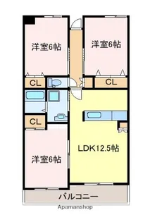 山口県宇部市松山町5丁目【マンション】の間取り