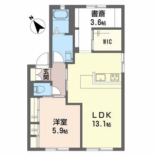 コートタウン錦 C棟【101号室】の間取り