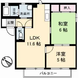 シャーメゾン カメリア A棟【2階】の間取り