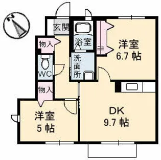 SHAMAISON MAAMI【1階】の間取り