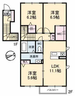 シャーメゾンPRIME【2階】の間取り