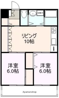 山口県宇部市東本町2丁目【マンション】の間取り