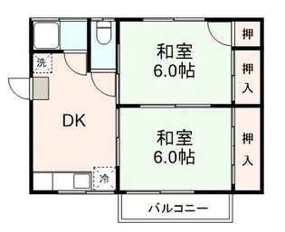 阿部アパート【202号室】の間取り