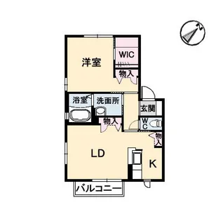 シャーメゾン洛陽 A棟【2階】の間取り