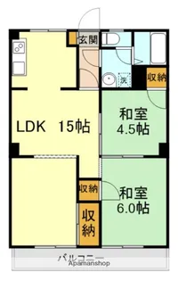 ディモーラ山門【103号室】の間取り