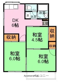 山口県下関市小月小島2丁目【アパート】の間取り