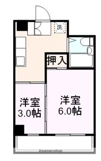 椎山マンション【407号室】の間取り