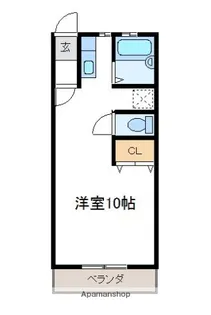 ハイツ遠山ⅡA棟【102号室】の間取り