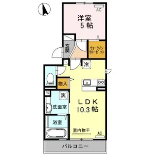 エスポワール中村【3階】の間取り