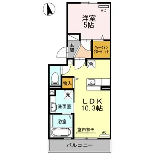 エスポワール中村【3階】の間取り