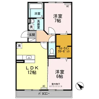 HIMIKOⅡ【2階】の間取り