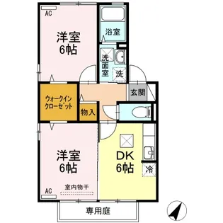 グランモアはら【1階】の間取り