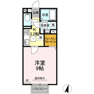 ボニータ理科大【1階】の間取り