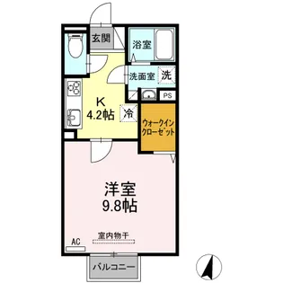 ボニータ理科大【2階】の間取り