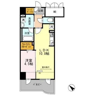 セントラルコートU【4階】の間取り