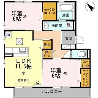 サード フォーチューン【1階】の間取り