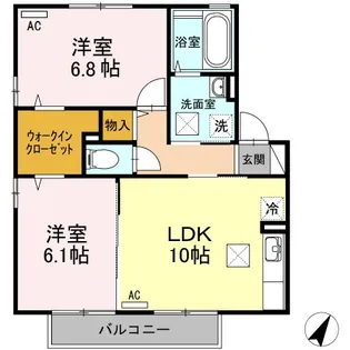 エスポワール【1階】の間取り