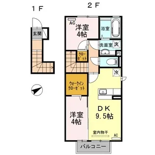 エトワール【2階】の間取り