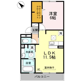 フェリックス【1階】の間取り